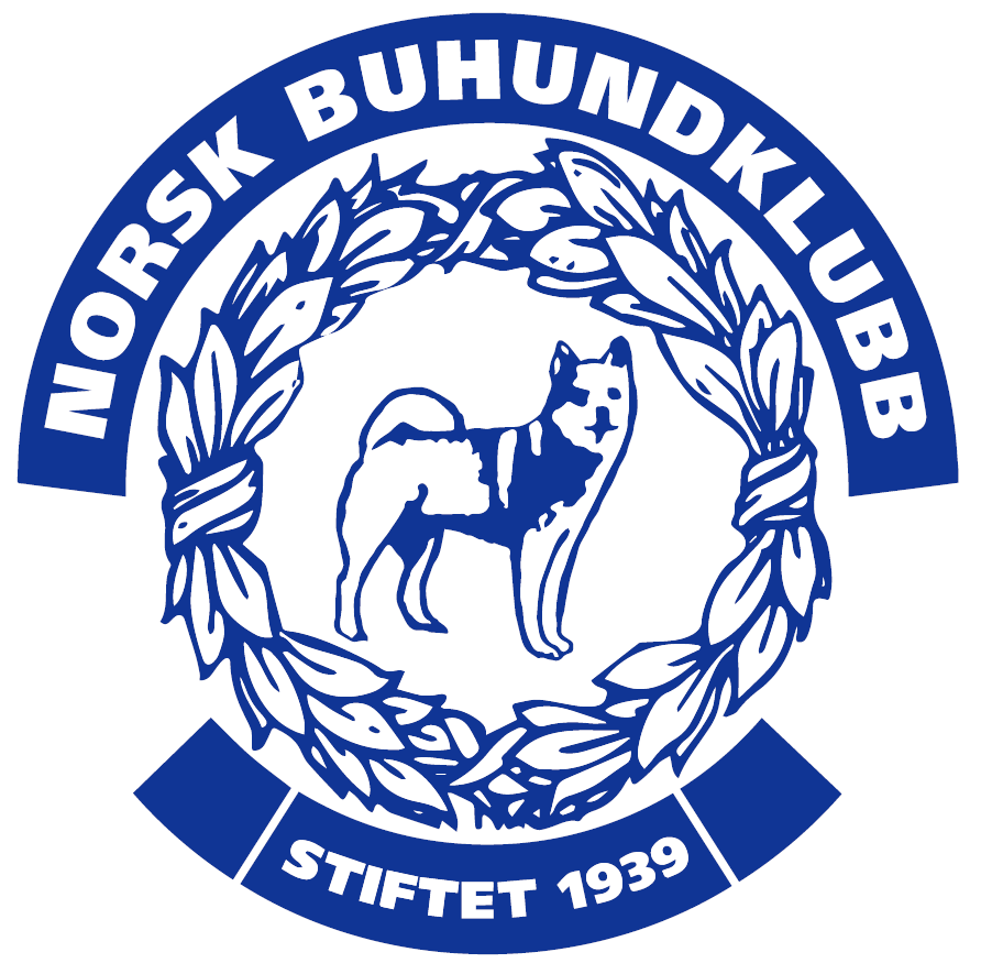 Norsk Buhundklubbs logo blå